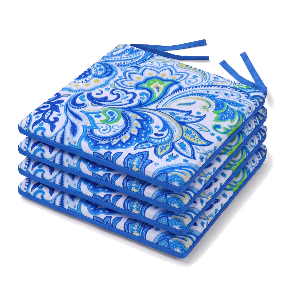 Set di 4 cuscini per sedia 35x35 Motivo Arabesco