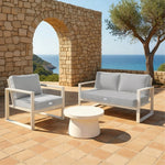 Set Cuscini Premium 50x50 Grigio Chiaro - Spesso 12cm & Finitura con Profilo