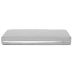 Set Cuscini Premium 120x60 Grigio Chiaro - 1 Seduta + 2 Schienali (Spesso 12cm & Passepoil)