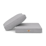 Set Cuscini Salotto da Giardino 60x60 Grigio Ciottolo - Sfoderabile & Anti-UV (Seduta + Schienale)