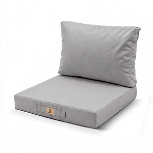 Set Cuscini Salotto da Giardino 50x60 Grigio Ciottolo - Larghezza 60 cm (Seduta + Schienale)