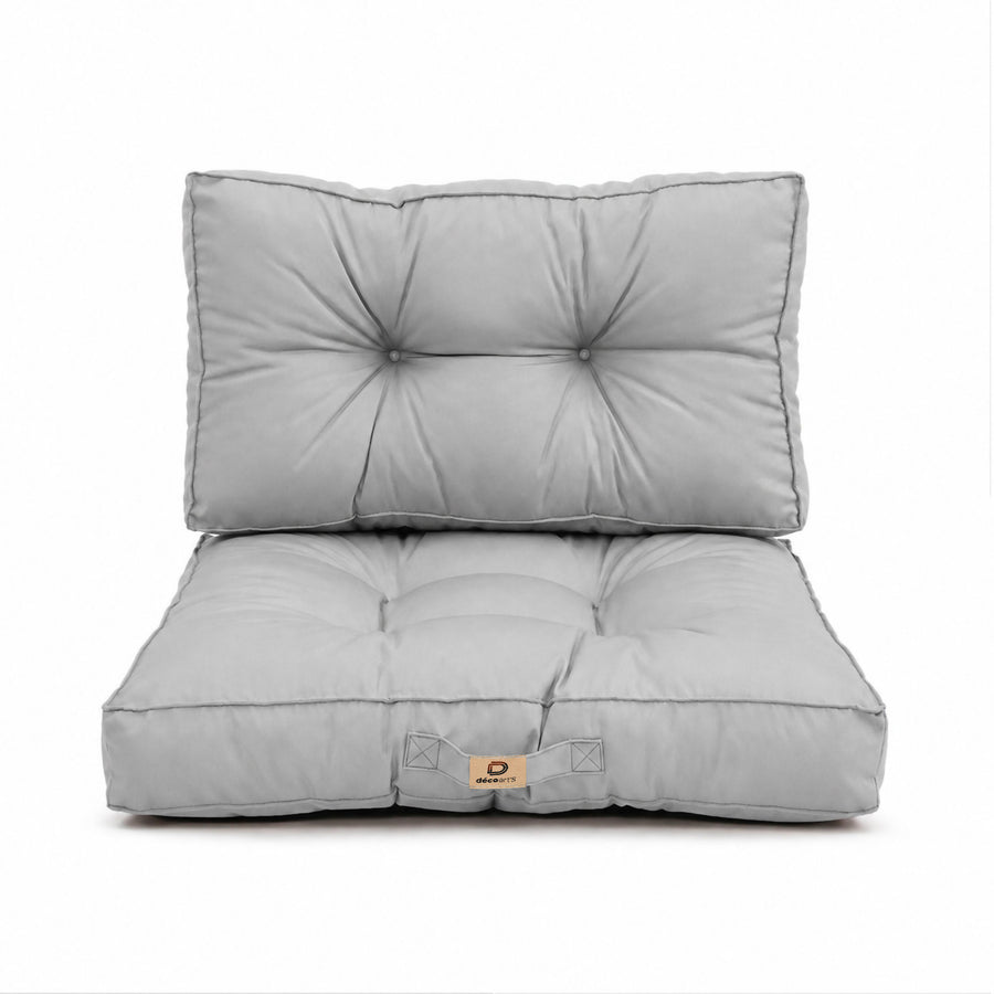 Set Cuscini Trapuntati 50x50 Grigio Ciottolo, certificato OEKO-TEX