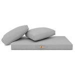 Set Cuscini Salotto da Giardino 120x60 Grigio Ciottolo - Sfoderabile & Anti-UV (1 Seduta + 2 Schienali)