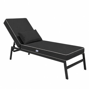 Materassino Premium Lettino 190x60 Grigio Scuro - Spessore 10cm & Poggiatesta (Sfoderabile)