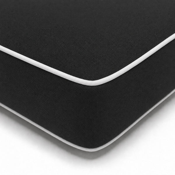 Materassino Premium Lettino 190x60 Grigio Scuro - Spessore 10cm & Poggiatesta (Sfoderabile)