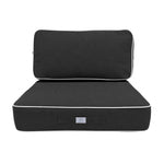Set Cuscini Premium 60x60 Grigio Scuro - Spesso 12cm & Finitura con Profilo