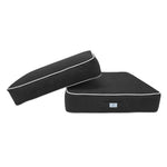 Set Cuscini Premium 60x60 Grigio Scuro - Spesso 12cm & Finitura con Profilo