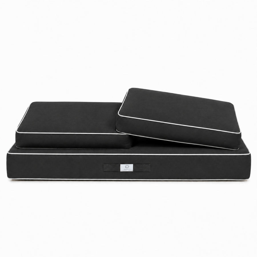 Set Cuscini Premium 100x50 Grigio Scuro, tessuto anti-UV