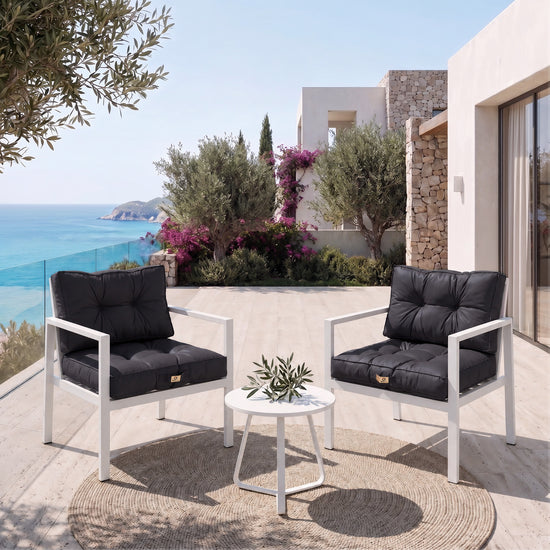 Set Cuscini Trapuntati 60x60 Grigio Carbone - Spesso 15cm & Morbido (Seduta + Schienale)