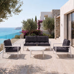 Set Cuscini Trapuntati 50x50 Grigio Carbone - Spesso 15cm & Morbido (Seduta + Schienale)