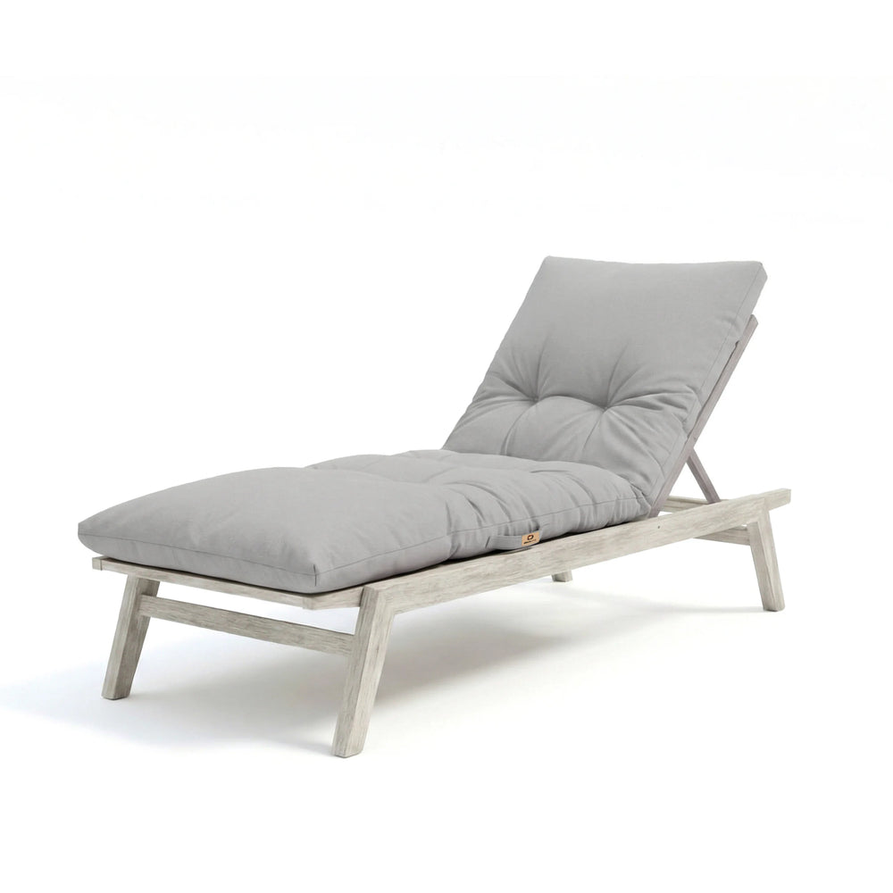 Materassino Lettino Prendisole 185x60 Grigio Ciottolo, tessuto in poliestere