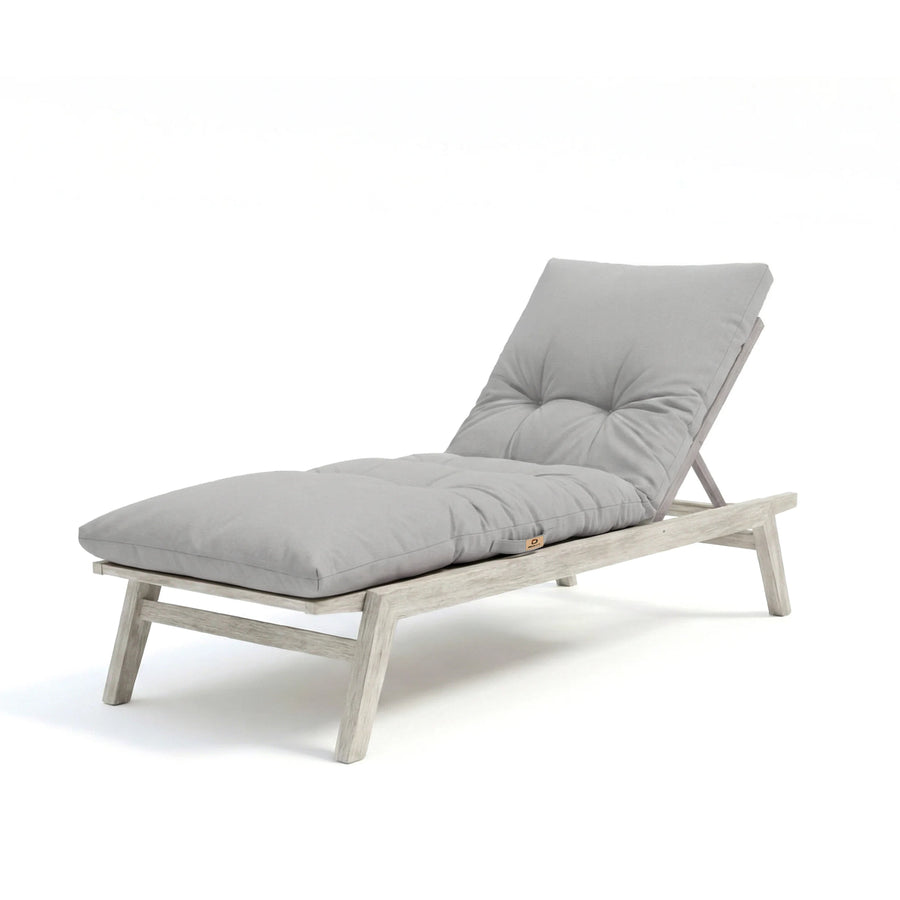 Materassino Lettino Prendisole 185x55 Grigio Ciottolo, tessuto in poliestere