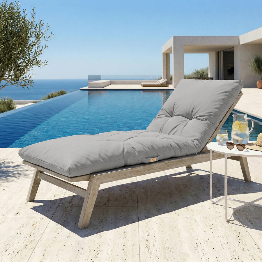 Matelas Bain de Soleil 185x55 Gris Galet - vue principale