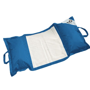 Pouf Galleggiante Piscina XXL 170x90 Blu Petrolio - Materassino Amaca a Perle (Comfort Adulto)
