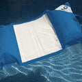 Pouf Galleggiante Piscina XXL 170x90 Blu Petrolio - Materassino Amaca a Perle (Comfort Adulto)