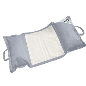 Pouf Galleggiante Piscina XXL 170x90 Grigio Ciottolo - Materassino Amaca a Perle (Comfort Adulto)