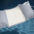 Pouf Galleggiante Piscina XXL 170x90 Grigio Ciottolo - Materassino Amaca a Perle (Comfort Adulto)