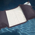 Pouf Galleggiante Piscina XXL 170x90 Grigio Carbone - Materassino Amaca a Perle (Comfort Adulto)
