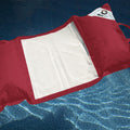 Pouf Galleggiante Piscina XXL 170x90 Rosso Peperoncino - Materassino Amaca a Perle (Comfort Adulto)