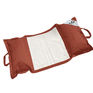 Pouf Galleggiante Piscina XXL 170x90 Terracotta - Materassino Amaca a Perle (Comfort Adulto)