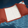 Pouf Galleggiante Piscina XXL 170x90 Terracotta - Materassino Amaca a Perle (Comfort Adulto)