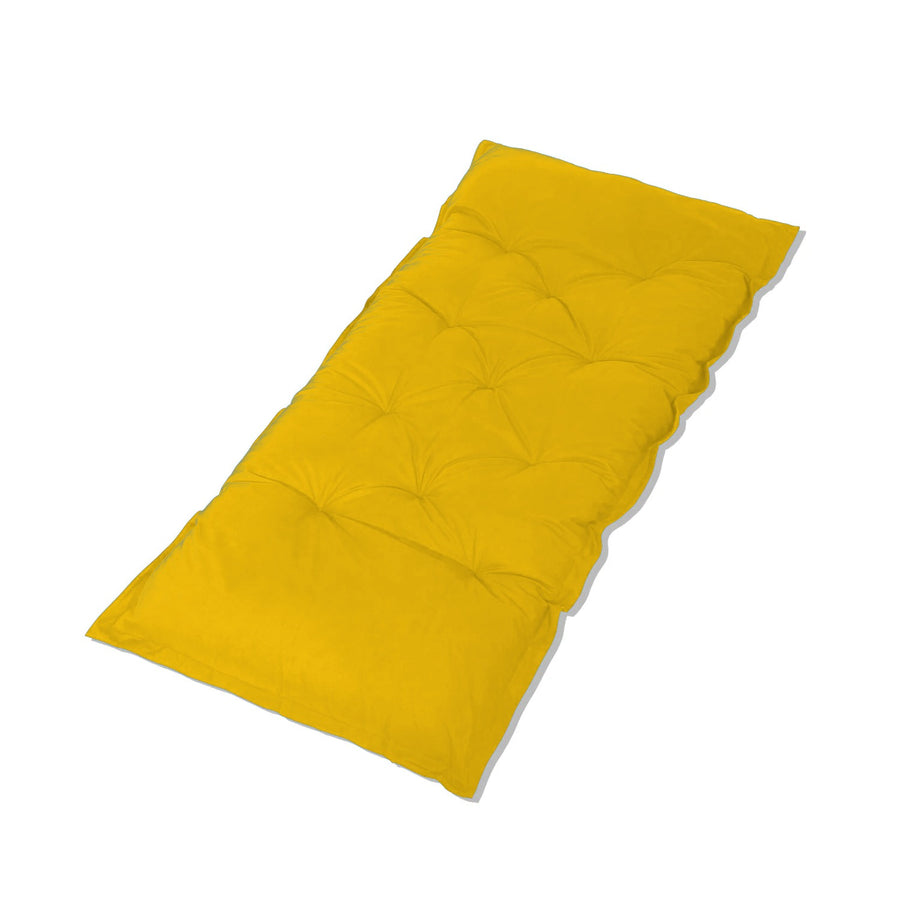 Materasso da Pavimento XXL 195x100 Giallo, tessuto idrorepellente