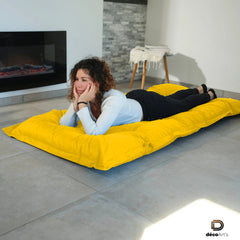 Futon XXL - Materasso da pavimento 195x100 cm - Giallo