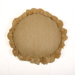 Coussin effet raphia - Forme soleil - 50x15cm - Deco-arts.fr