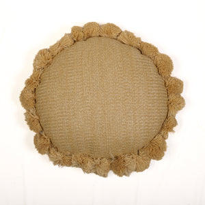 Cuscino Sole Effetto Rafia 50x15 cm - Déco Bohème (Imbottito e Resistente)