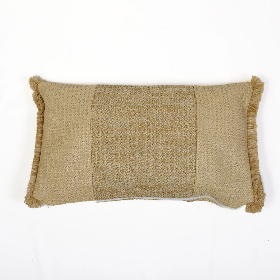 Housse de Coussin Effet Raphia À Bande 30x50, tessuto effetto rafia