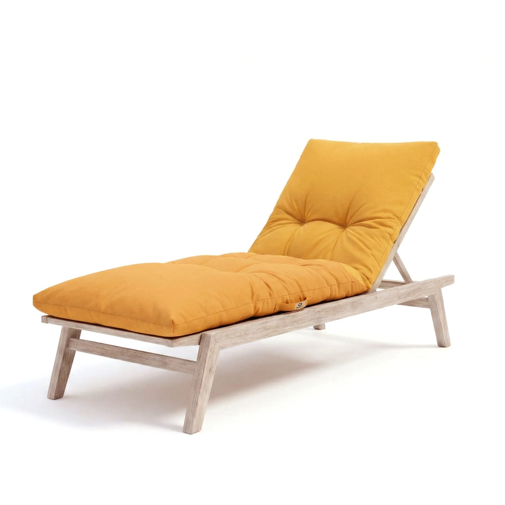 Materassino Lettino Prendisole 185x60 Giallo Miele, tessuto in poliestere