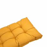 Set Cuscini Trapuntati 60x60 Giallo - Spesso 15cm & Morbido (Seduta + Schienale)