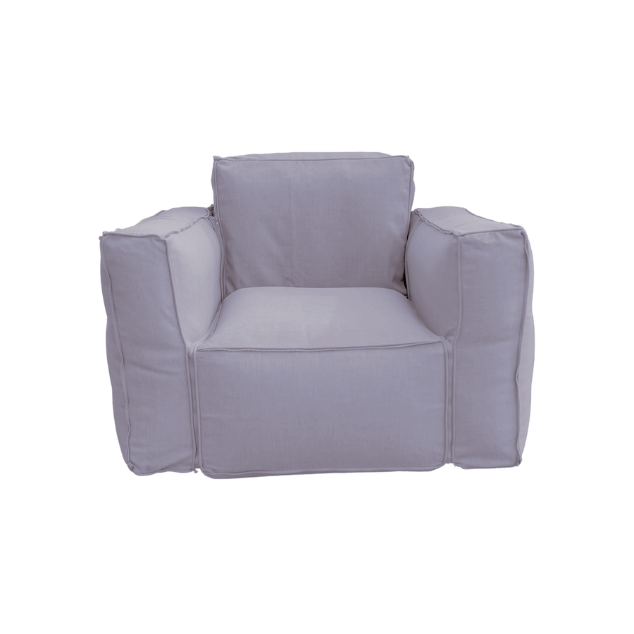 Poltrona Modulare da Giardino 90x75 Grigio Ciottolo con il suo cuscino decorativo 50x50