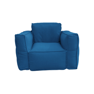 Poltrona Modulare da Giardino 90x75 Blu Petrolio - Tessuto Olefin & Interno Gonfiabile (Pompa Inclusa)