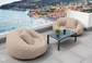 Pouf XXL Flottant pour Piscine 140x120x60 cm Beige - Deco-arts.fr