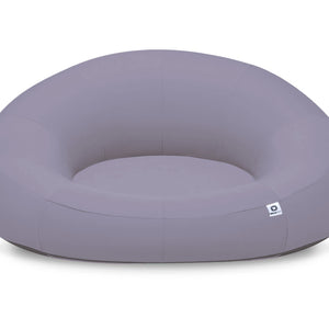 Poltrona Galleggiante Piscina XXL 140x120 Grigio Ciottolo - Tessuto Olefin (Pompa Inclusa)