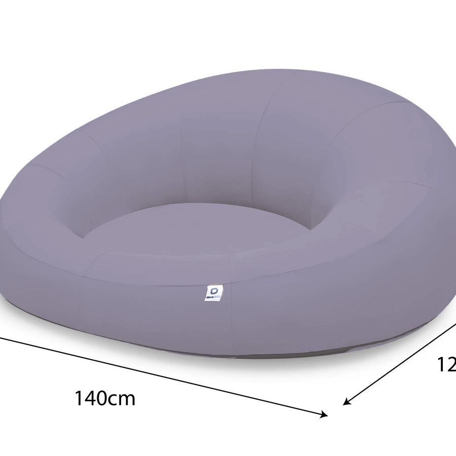 Poltrona Galleggiante Piscina XXL 140x120 Grigio Ciottolo – foto 4