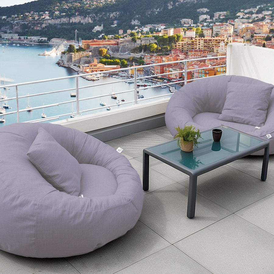 Poltrona Galleggiante Piscina XXL 140x120 Grigio Ciottolo, per esterno e piscina