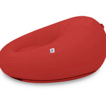 Pouf extérieur rouge Deco-arts.fr, fauteuil flottant piscine XXL 140x120 cm en tissu Olefin avec pompe incluse