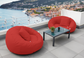 Pouf XXL Flottant pour Piscine 140x120x60 cm Rouge - Deco-arts.fr