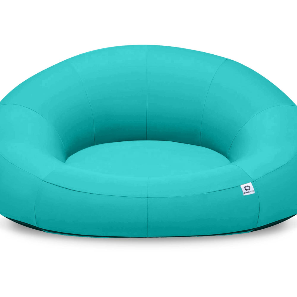 Poltrona Galleggiante Piscina XXL 140x120 Blu Caraibi, tessuto in olefina