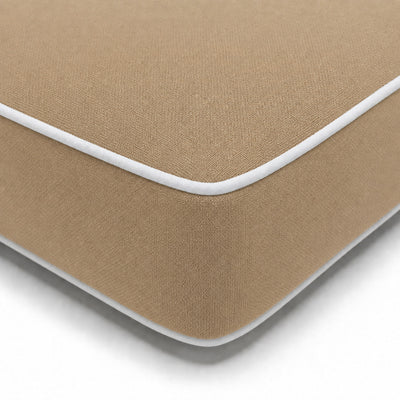 Materassino Premium Lettino 190x60 Moka - Spessore 10cm & Poggiatesta (Sfoderabile)