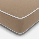 Materassino Premium Lettino 190x60 Moka - Spessore 10cm & Poggiatesta (Sfoderabile)