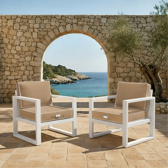 Set Cuscini Premium 60x60 Moka - Spesso 12cm & Finitura con Profilo