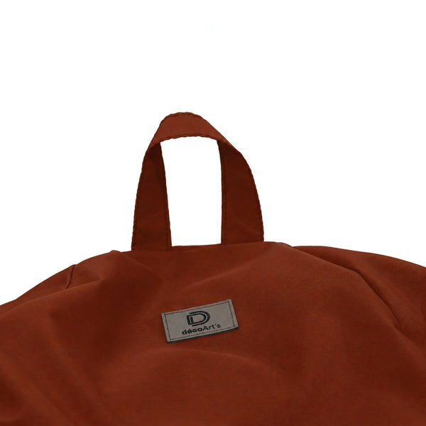 Pouf a Pera XL 110x120 Terracotta - Sfoderabile & Impermeabile (Garni Perle)
