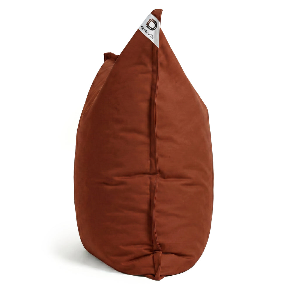 Fodera Pouf Gigante XXL 180x140 Terracotta, tessuto in poliestere