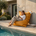 Fodera Pouf Gigante XXL 180x140 Giallo Miele - (Fodera da Riempire - Interno/Esterno)