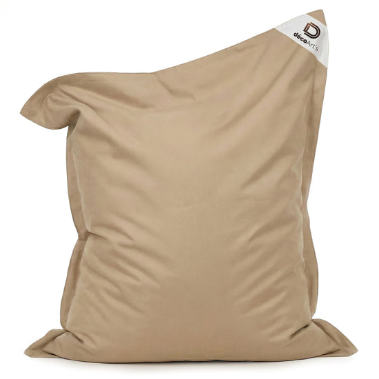 Pouf beige 180x140 cm en situation extérieure