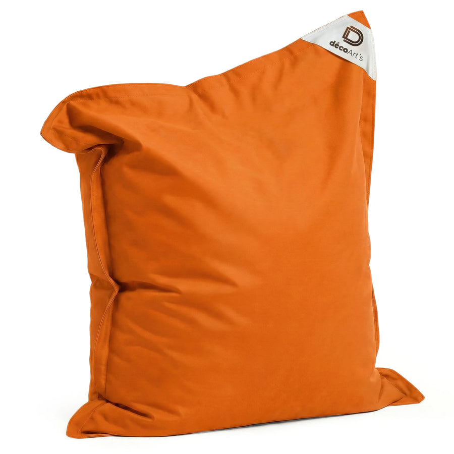 Pouf Gigante XXL 180x140 Arancione, per interno, esterno e piscina