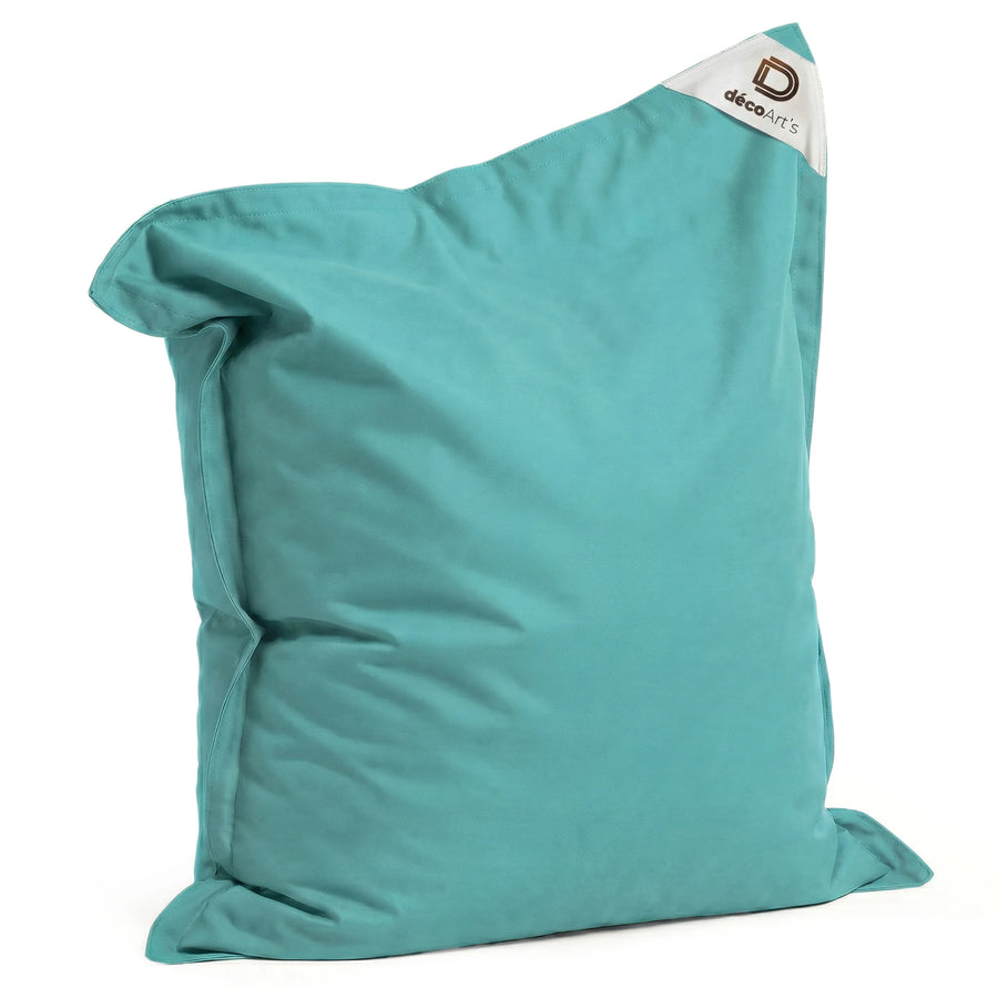 Pouf Gigante XXL 180x140 Blu Caraibi, per interno, esterno e piscina
